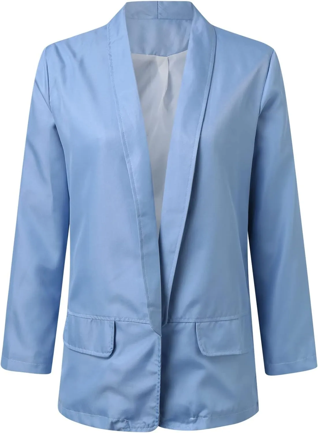 2024 Classic Blazers for Women Long Sleeve Lapel Business Jackets Casual Loose Open Front Cardigans Fall Fashion Suit