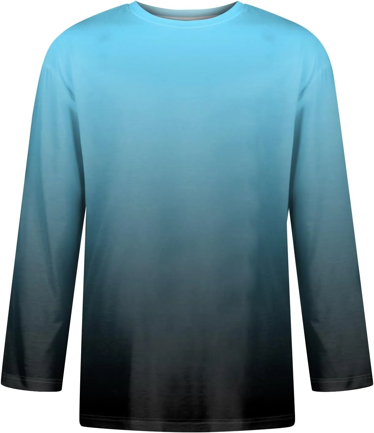 3/4 Sleeve Shirt for Men Casual Crew Neck Baseball T-Shirts Solid Color Loose Fit Tees Three Quarter Sleeve T Shirts