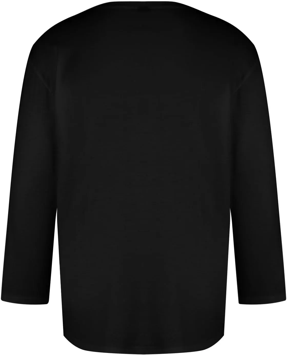 3/4 Sleeve Shirt for Men Casual Crew Neck Baseball T-Shirts Solid Color Loose Fit Tees Three Quarter Sleeve T Shirts