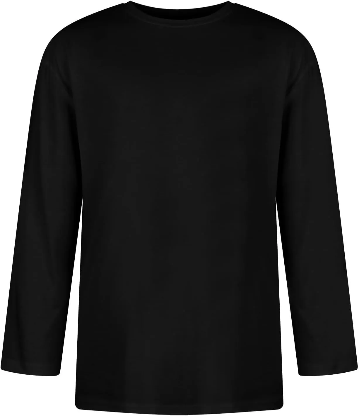 3/4 Sleeve Shirt for Men Casual Crew Neck Baseball T-Shirts Solid Color Loose Fit Tees Three Quarter Sleeve T Shirts