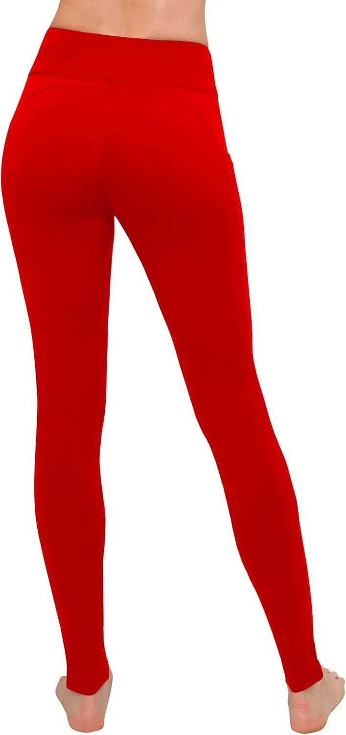 ALWAYS Women's Yoga Leggings - High Waist Premium Soft Solid Stretch High Waist Legging Pants