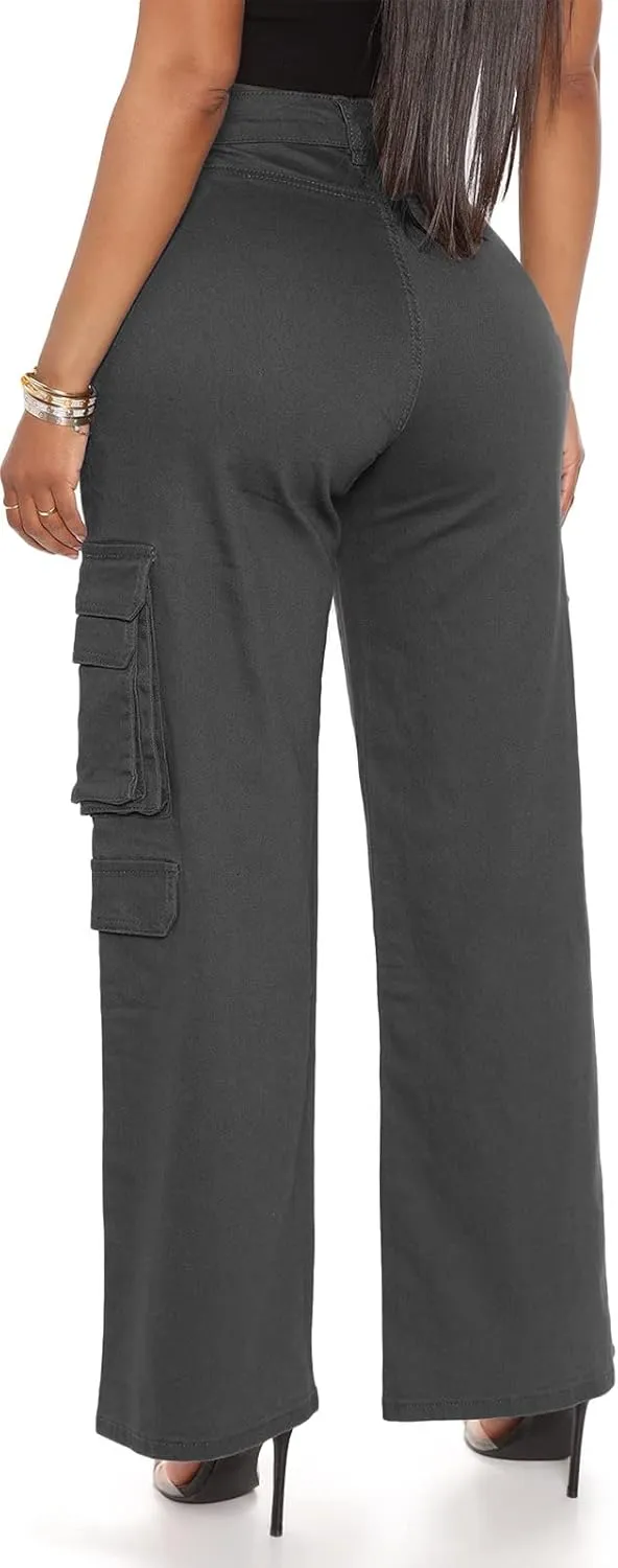 BEJONS Women’s Relaxed Fit All Day High Waist Cargo Pants