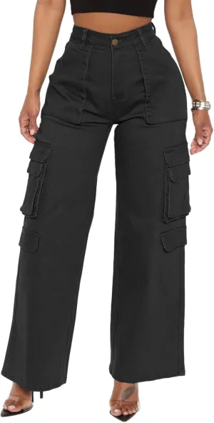 BEJONS Women’s Relaxed Fit All Day High Waist Cargo Pants