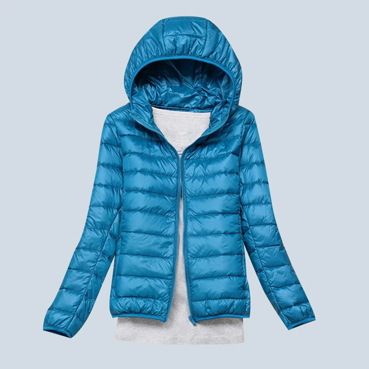 Bidobibo Puffer Jacket Womens Plus Size Oversized Lightweight Down Coat Puffer Jackets with Hood Warm Winter Coats for Women