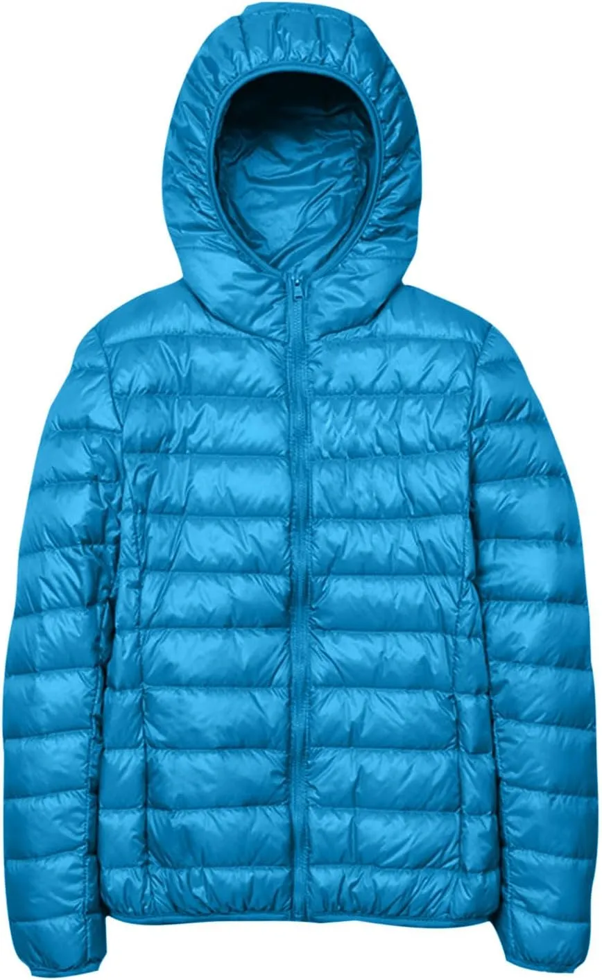 Bidobibo Puffer Jacket Womens Plus Size Oversized Lightweight Down Coat Puffer Jackets with Hood Warm Winter Coats for Women