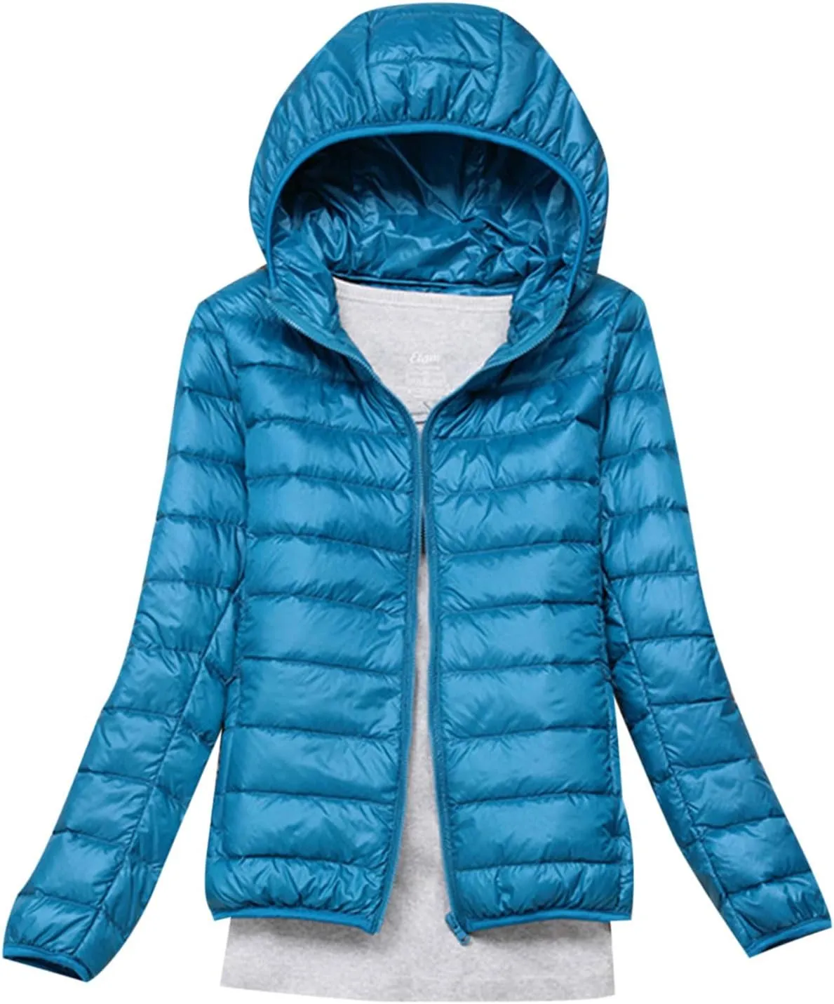 Bidobibo Puffer Jacket Womens Plus Size Oversized Lightweight Down Coat Puffer Jackets with Hood Warm Winter Coats for Women