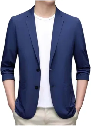 Black Blazer Charm Casual Fashion Coat Men Tops Fit One Button Slim Men's Coats Jackets Jacket Suit For Men Jacket
