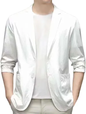Black Blazer Charm Casual Fashion Coat Men Tops Fit One Button Slim Men's Coats Jackets Jacket Suit For Men Jacket