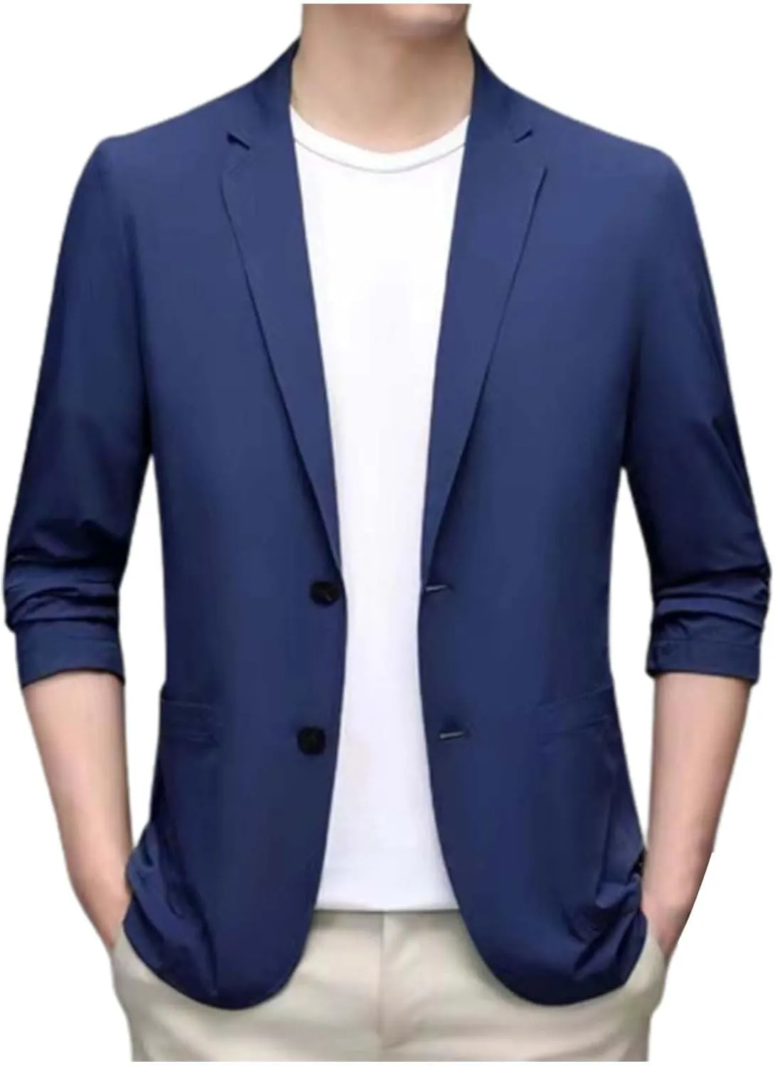 Black Blazer Charm Casual Fashion Coat Men Tops Fit One Button Slim Men's Coats Jackets Jacket Suit For Men Jacket