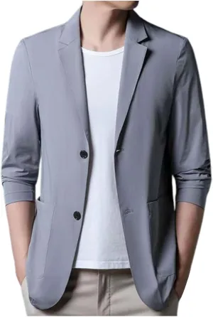 Black Blazer Charm Casual Fashion Coat Men Tops Fit One Button Slim Men's Coats Jackets Jacket Suit For Men Jacket