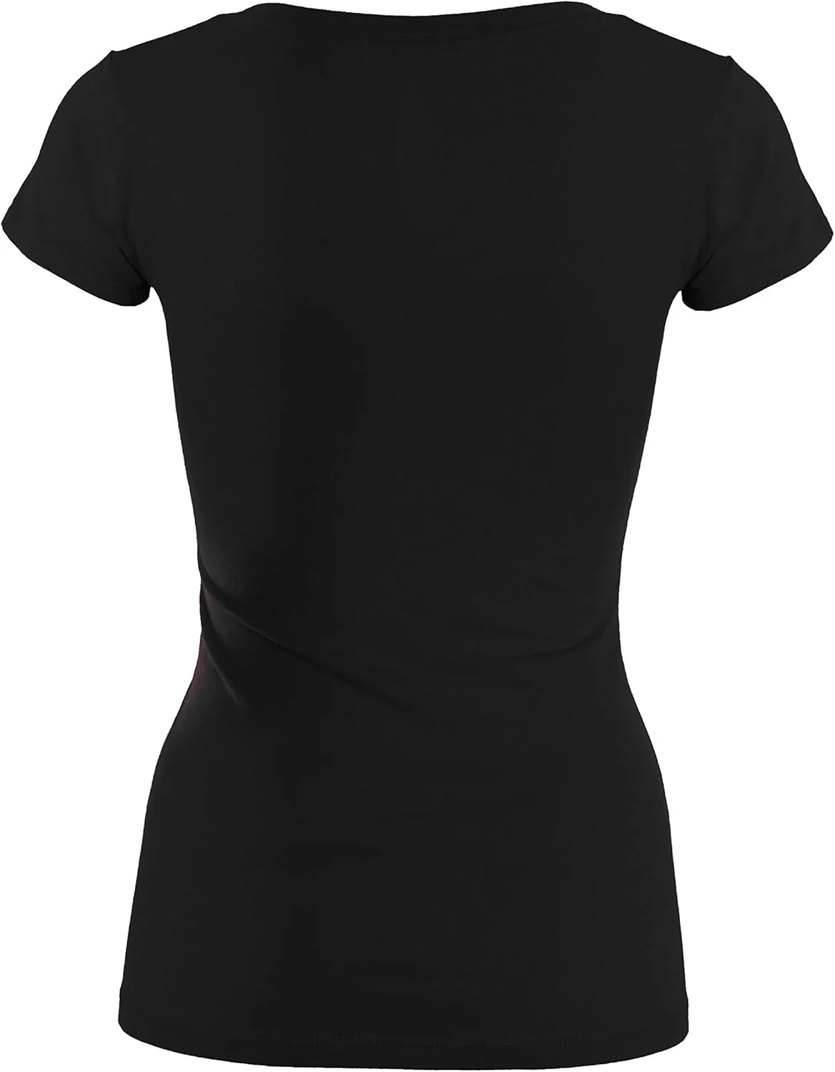 Bozzolo Women's Plain Basic V Neck Short Sleeve Cotton T-Shirts