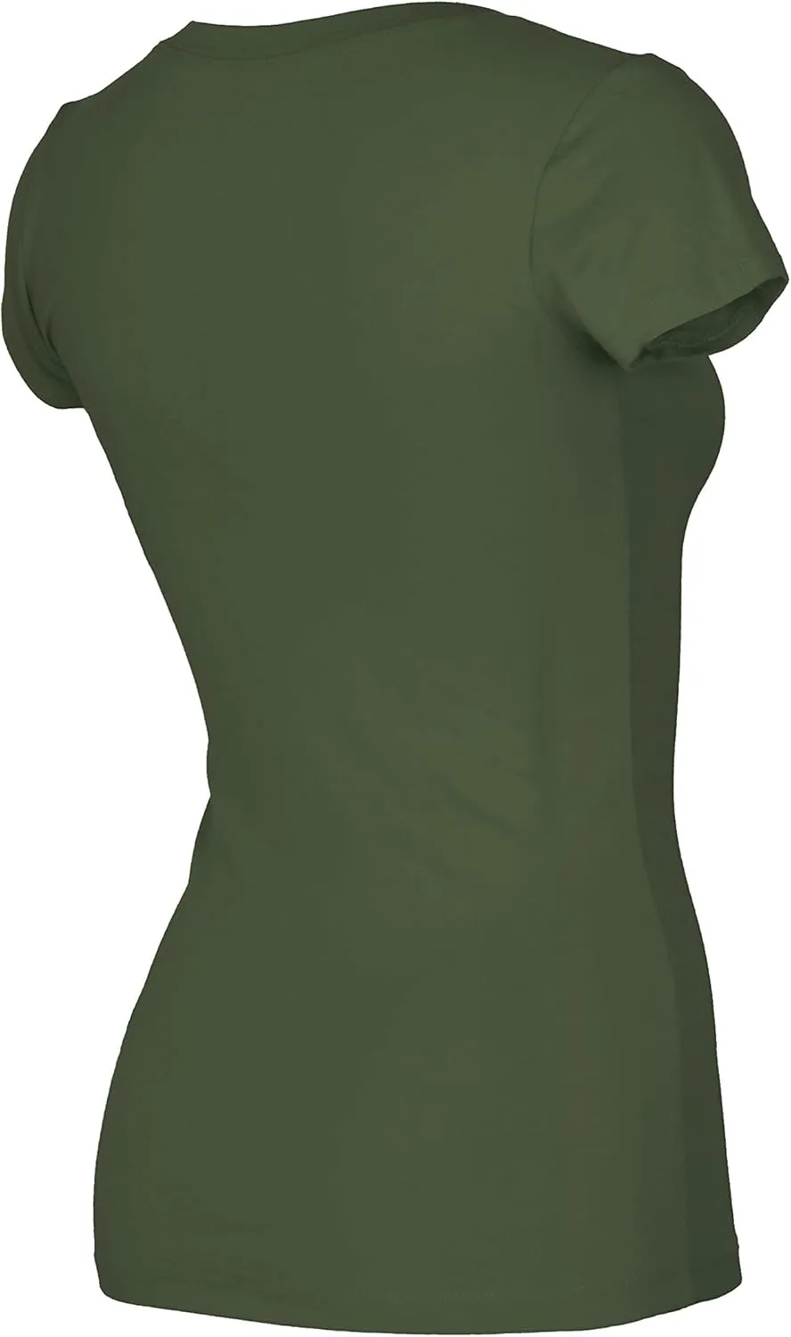 Bozzolo Women's Plain Basic V Neck Short Sleeve Cotton T-Shirts