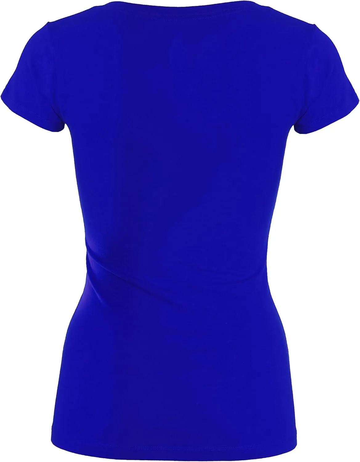 Bozzolo Women's Plain Basic V Neck Short Sleeve Cotton T-Shirts