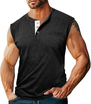 Compression Shirts Mens Trendy V Neck Sleeveless Muscle Cut Shirt Lightweight Quick Dry Athletic Workout Gym Tees