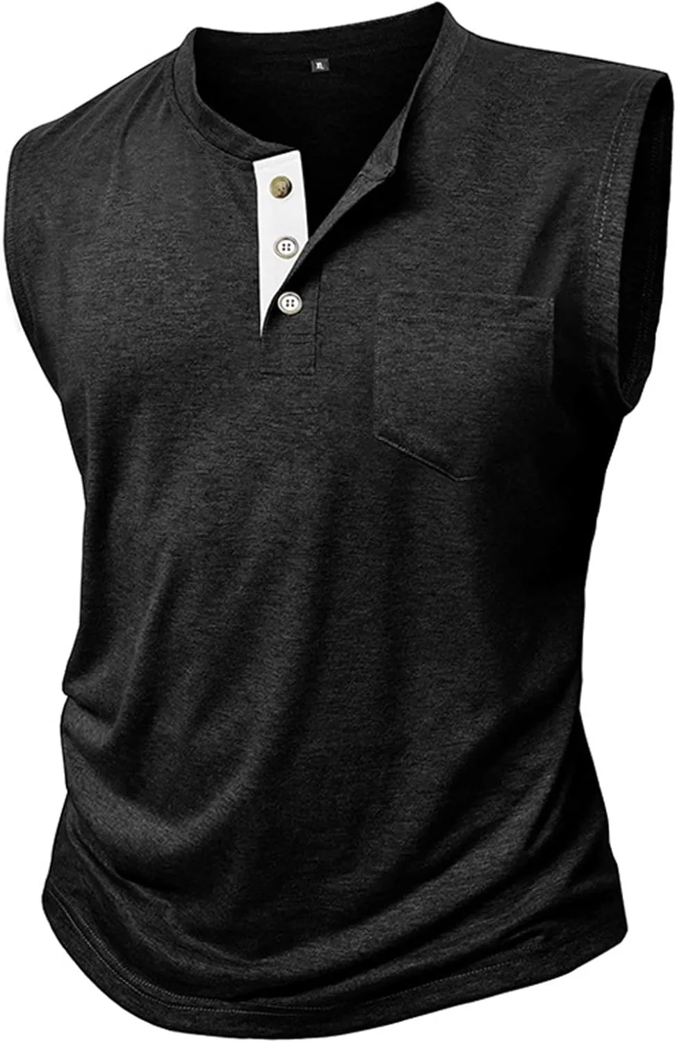Compression Shirts Mens Trendy V Neck Sleeveless Muscle Cut Shirt Lightweight Quick Dry Athletic Workout Gym Tees