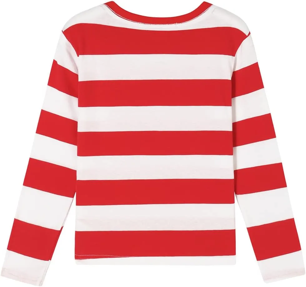 DILBYKE Boys Girl Long Sleeve Striped Crew Neckline T-Shirts Kid Tee