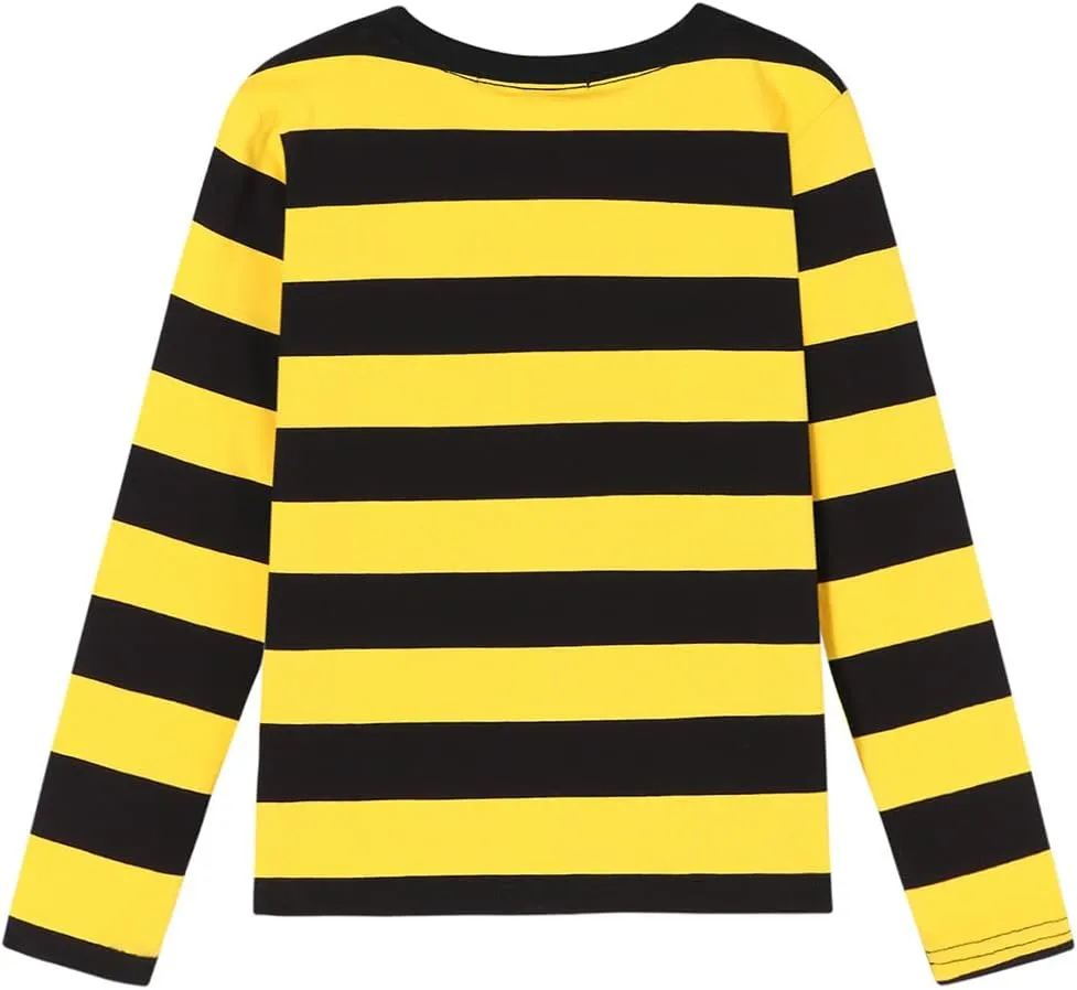 DILBYKE Boys Girl Long Sleeve Striped Crew Neckline T-Shirts Kid Tee