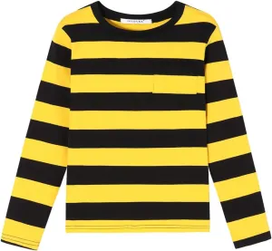 DILBYKE Boys Girl Long Sleeve Striped Crew Neckline T-Shirts Kid Tee