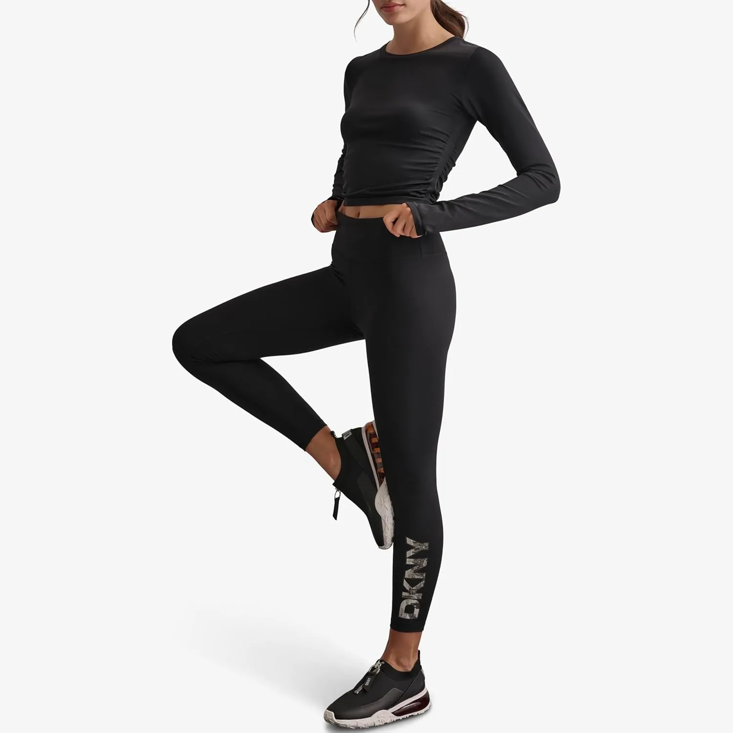 DKNY womens High Waist Balance Compression Legging
