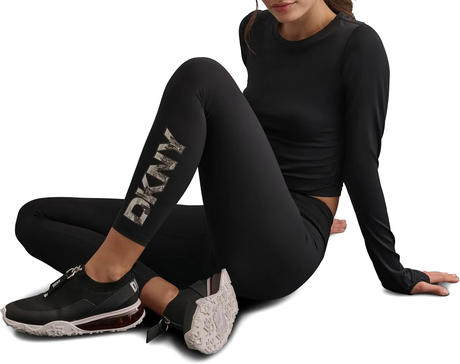 DKNY womens High Waist Balance Compression Legging