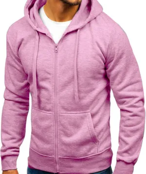 Fall Mens Zip Up Hoodie Loose Fit Full Zip Up Hoodie Casual Mens Sweatshirt Hoodie Fashion Men's Hoodies Pullover