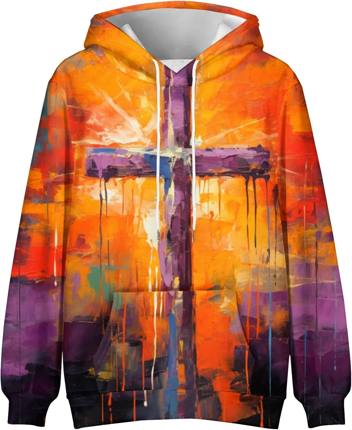 GOFULY Men'S Fashion Hoodies & Sweatshirts Casual Fall Western Aztec Print Graphic Hoodies Long Sleeve Pullover Hoodies