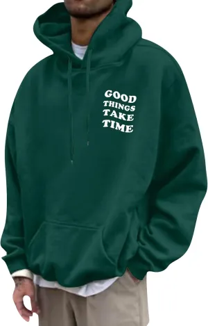 GOFULY Mens Sweatshirts Hoodies Fall Usa Letter Print Graphic Hoodies Lightweight Long Sleeve Hoodies Pullover Winter Shirts
