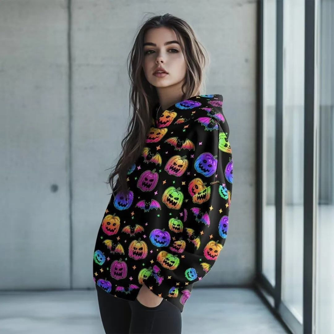 Halloween Sweatshirt for Women Graphic Hoodies 2024 Hooded Sweatshirt for Women Oversized Pullover Hoodies