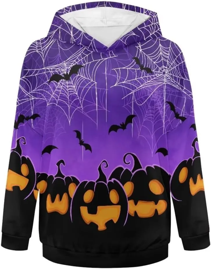 Halloween Sweatshirt for Women Graphic Hoodies 2024 Hooded Sweatshirt for Women Oversized Pullover Hoodies