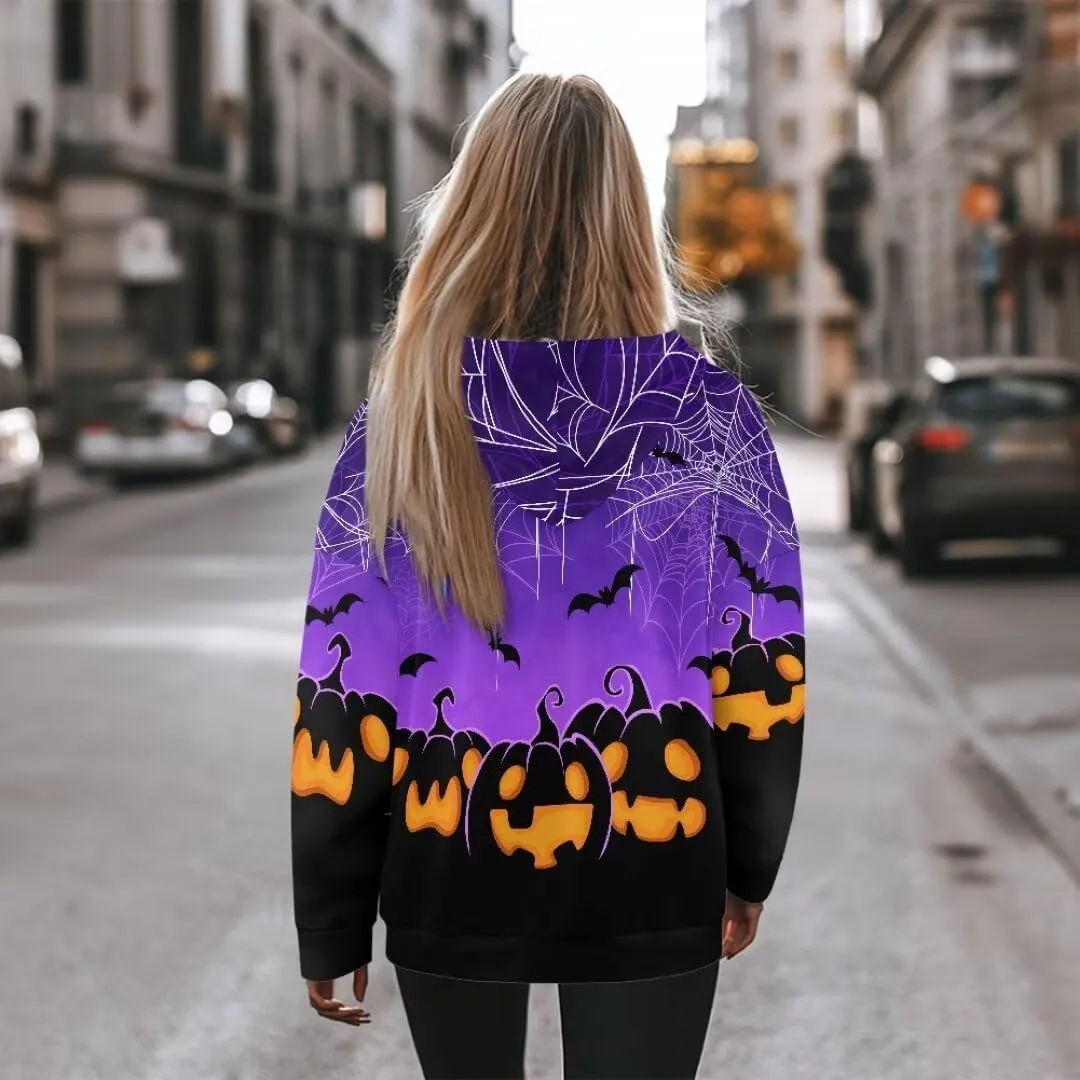 Halloween Sweatshirt for Women Graphic Hoodies 2024 Hooded Sweatshirt for Women Oversized Pullover Hoodies