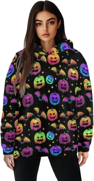 Halloween Sweatshirt for Women Graphic Hoodies 2024 Hooded Sweatshirt for Women Oversized Pullover Hoodies