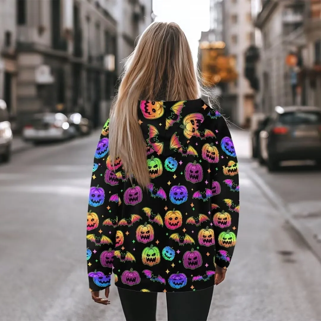 Halloween Sweatshirt for Women Graphic Hoodies 2024 Hooded Sweatshirt for Women Oversized Pullover Hoodies