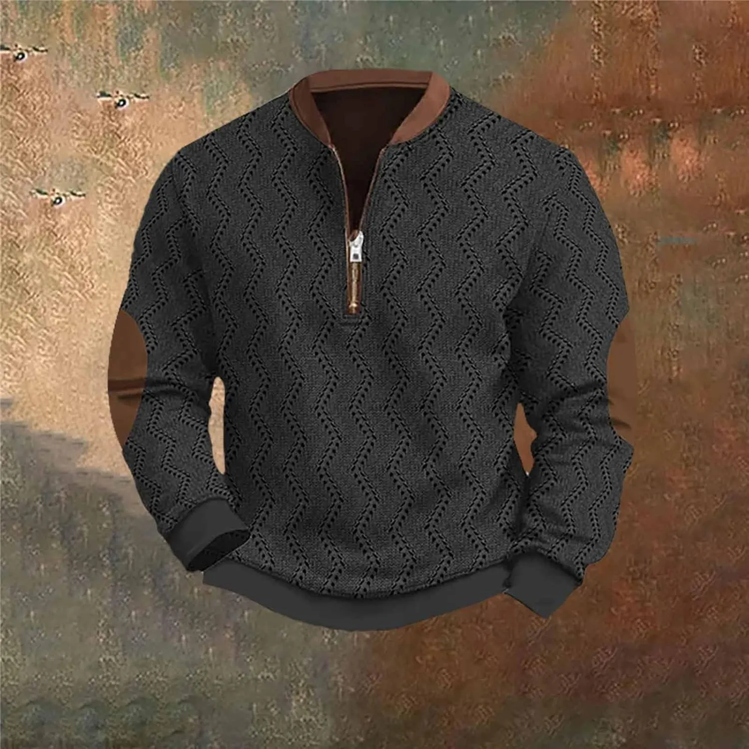 Heavyweight Hoodie Loose 3D Printed Zipper Long Sleeved Hoodie For Men Mens Light Sweater Men Oversized