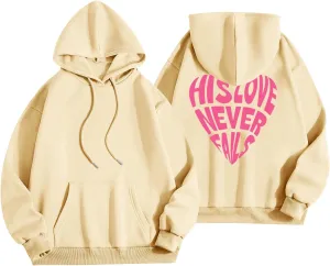 Hoodies For Teen Girls Long Sleeve Drawstring O Neck Casual Letter Printed Pullover Tops