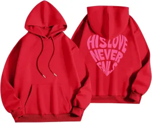 Hoodies For Teen Girls Long Sleeve Drawstring O Neck Casual Letter Printed Pullover Tops