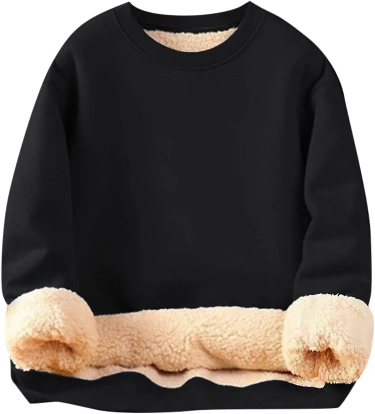 Hoodies for Women Casual Oversized Fleece Sweatshirts Solid Color Long Sleeve Pullover 2024 Warm Winter Hoodies