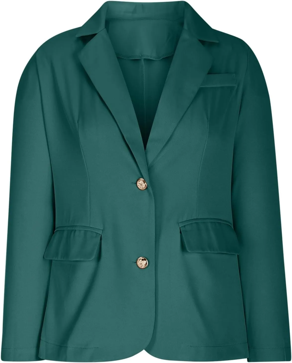 Jacket for Women Open Front Long Sleeve Casual Work Office Blazers with Pockets Classic Lapel Collar Blazer Jacket