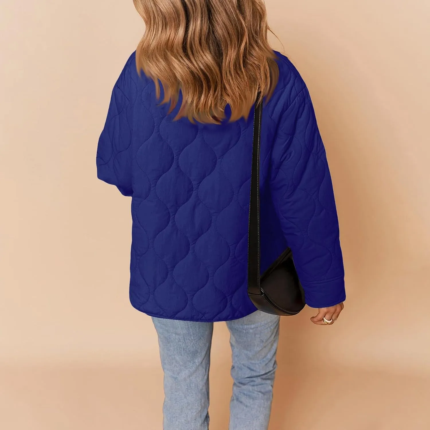 Jackets for Women Plain Quilted Puffer Jacket Fleece Lined Parka Comfy Soft Versatile Coats Womens Fashion Hoodies