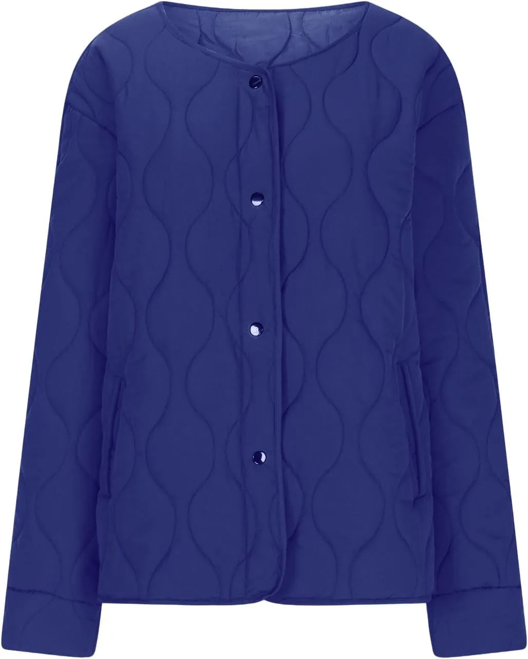 Jackets for Women Plain Quilted Puffer Jacket Fleece Lined Parka Comfy Soft Versatile Coats Womens Fashion Hoodies