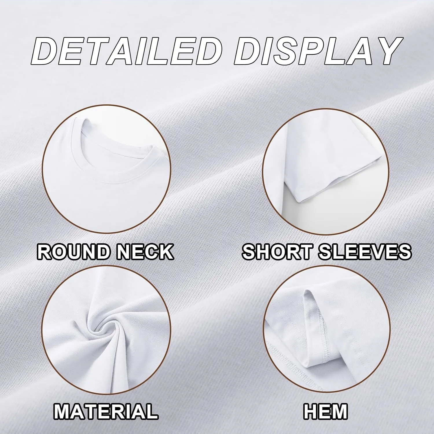KEEVICI Oversized Workout T Shirts for Women Plain Baggy Tees Solid Tshirts Cotton Loose Fit Drop Shoulder Half Sleeve Tops