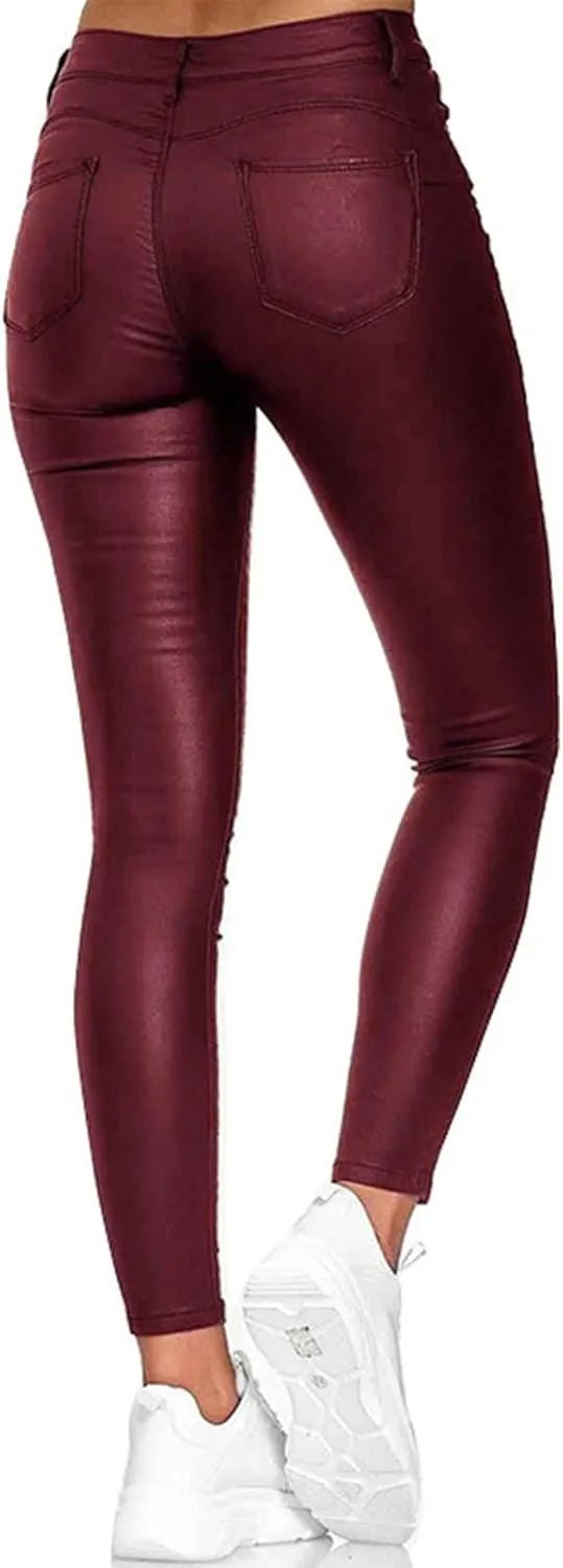 LCMTWX High Waisted Workout Leggings for Women Fitness High Waist Pants Solid Button High Waist Pant Sexy Slim Yoga Womens