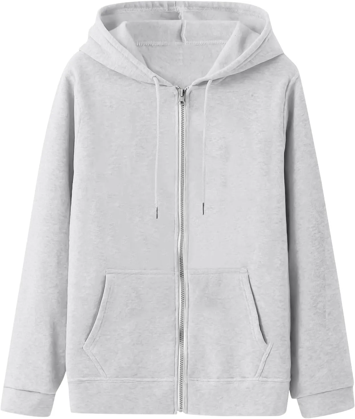 LISTHA Womens Zip Up Hoodies Long Sleeve Drawstring Sweatshirts Fall Jacket Oversized Sweater Casual Outfits with Pocket