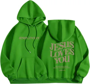 Love Like Jesus Hoodies for Men Women Christian Jesus Gift Long Sleeve Pollover Fashion Comfy Oversized Religious Sweatshirt