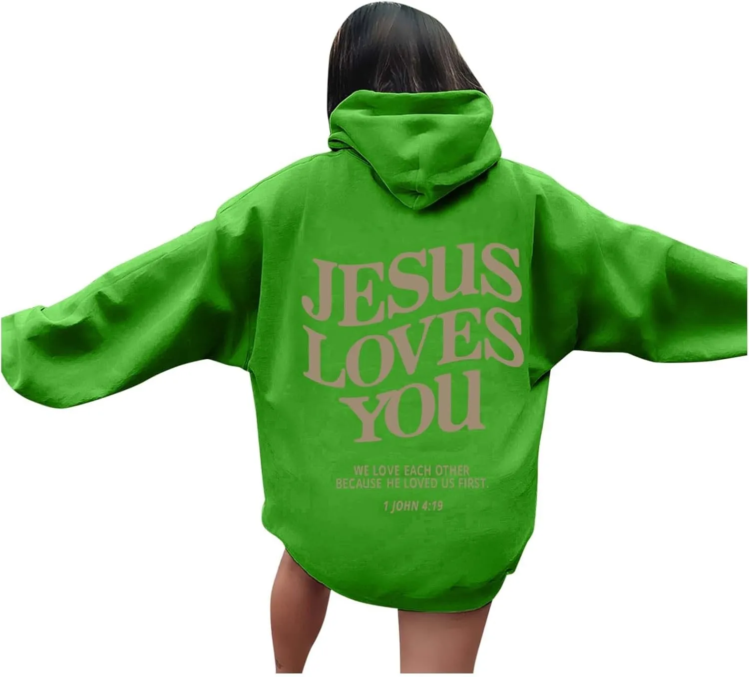 Love Like Jesus Hoodies for Men Women Christian Jesus Gift Long Sleeve Pollover Fashion Comfy Oversized Religious Sweatshirt