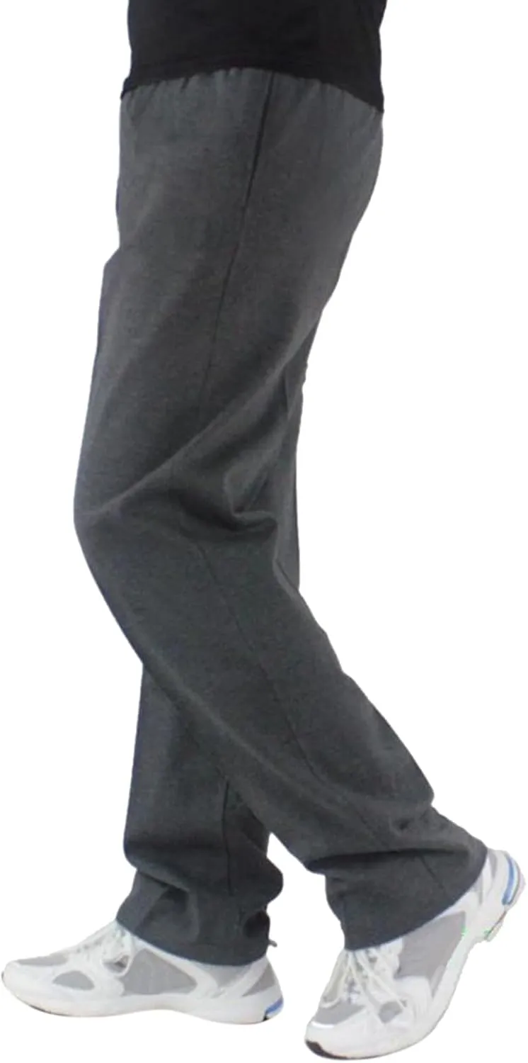 Mens 3 Pack Sweatpants Loose Fleece Casual Trousers Elastic Waist Drawstring Jogger Pants Baggy Running Sports Pants