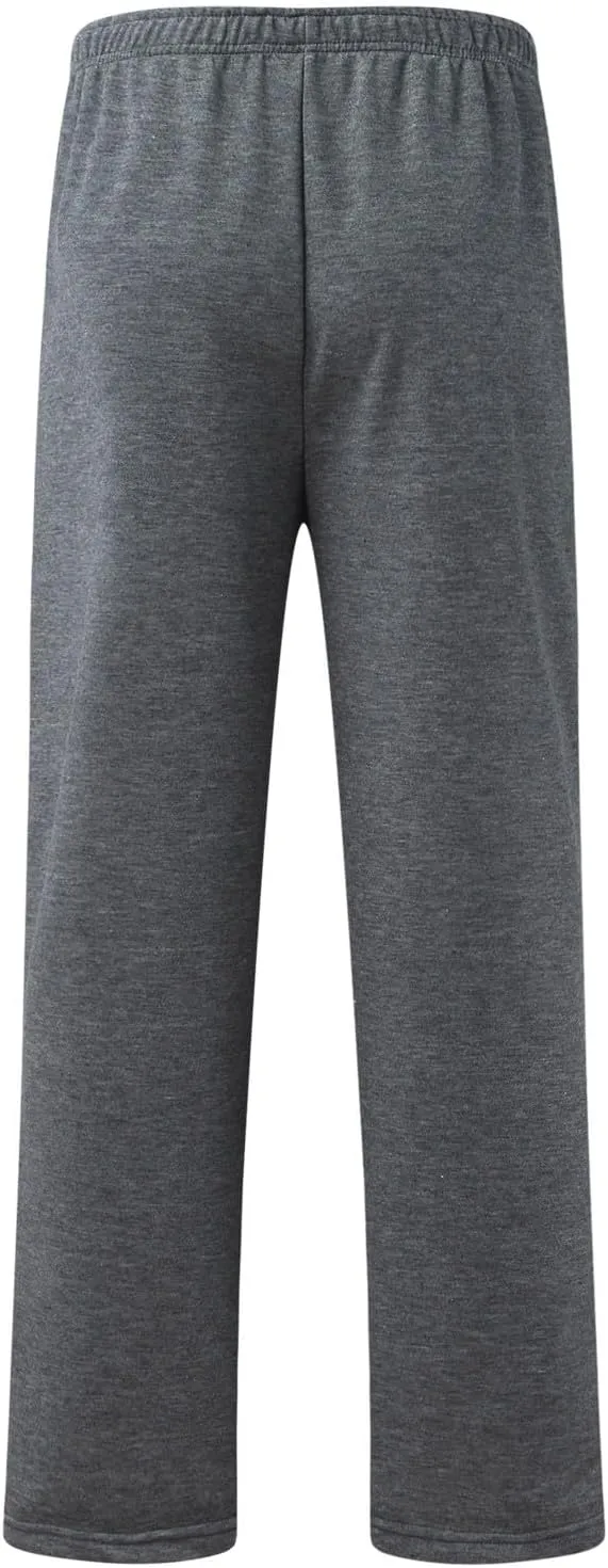 Mens 3 Pack Sweatpants Loose Fleece Casual Trousers Elastic Waist Drawstring Jogger Pants Baggy Running Sports Pants
