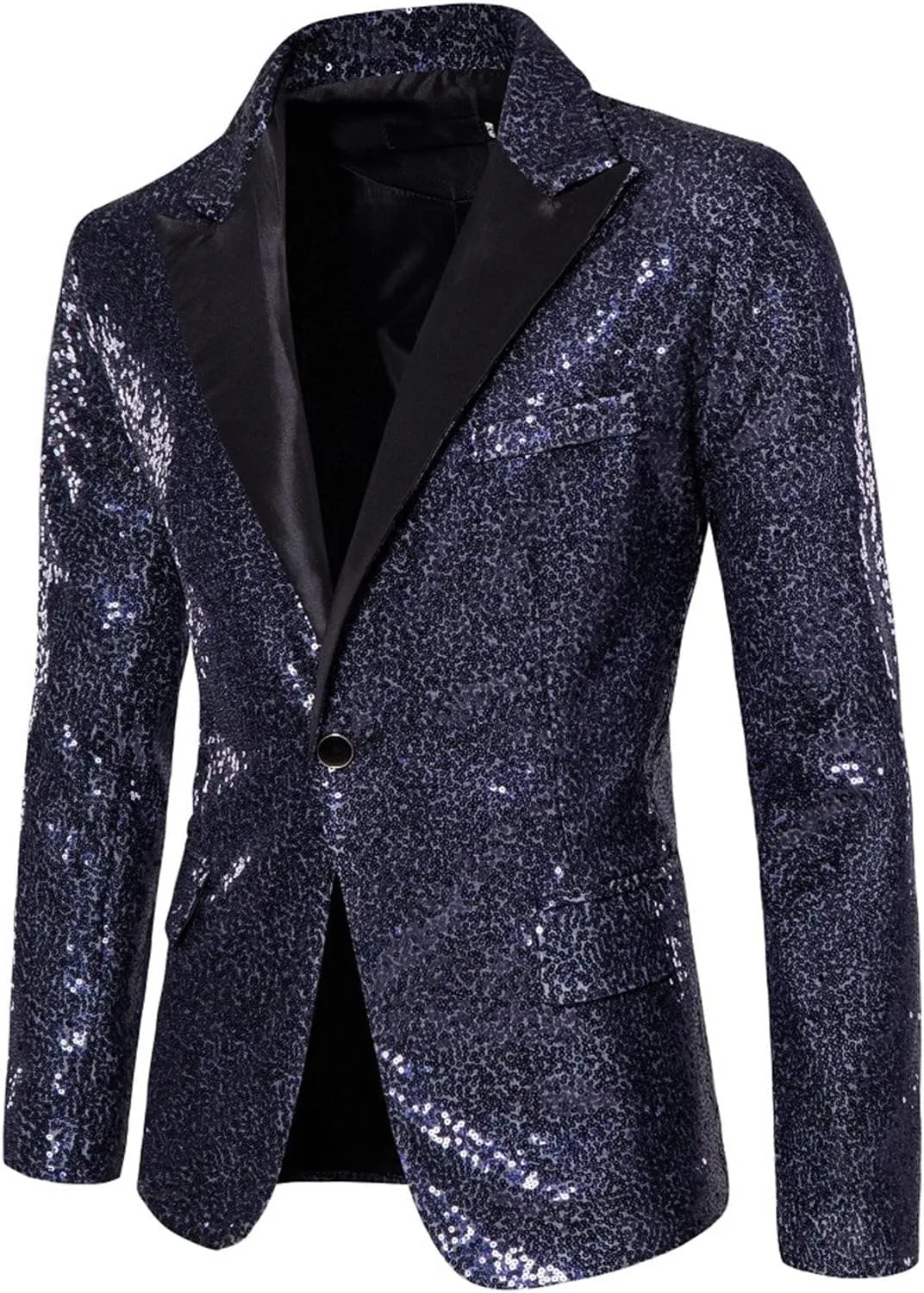 Mens Blazers And Sport Coats Blouse Lapel Button Slim Fit Stylish Jacket Shirt Party Formal Coat With Black Jacket