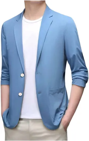 Mens Blazers And Sport Coats Blouse Lapel Button Slim Fit Stylish Jacket Shirt Party Formal Coat With Black Jacket