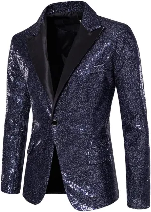 Mens Blazers And Sport Coats Blouse Lapel Button Slim Fit Stylish Jacket Shirt Party Formal Coat With Black Jacket