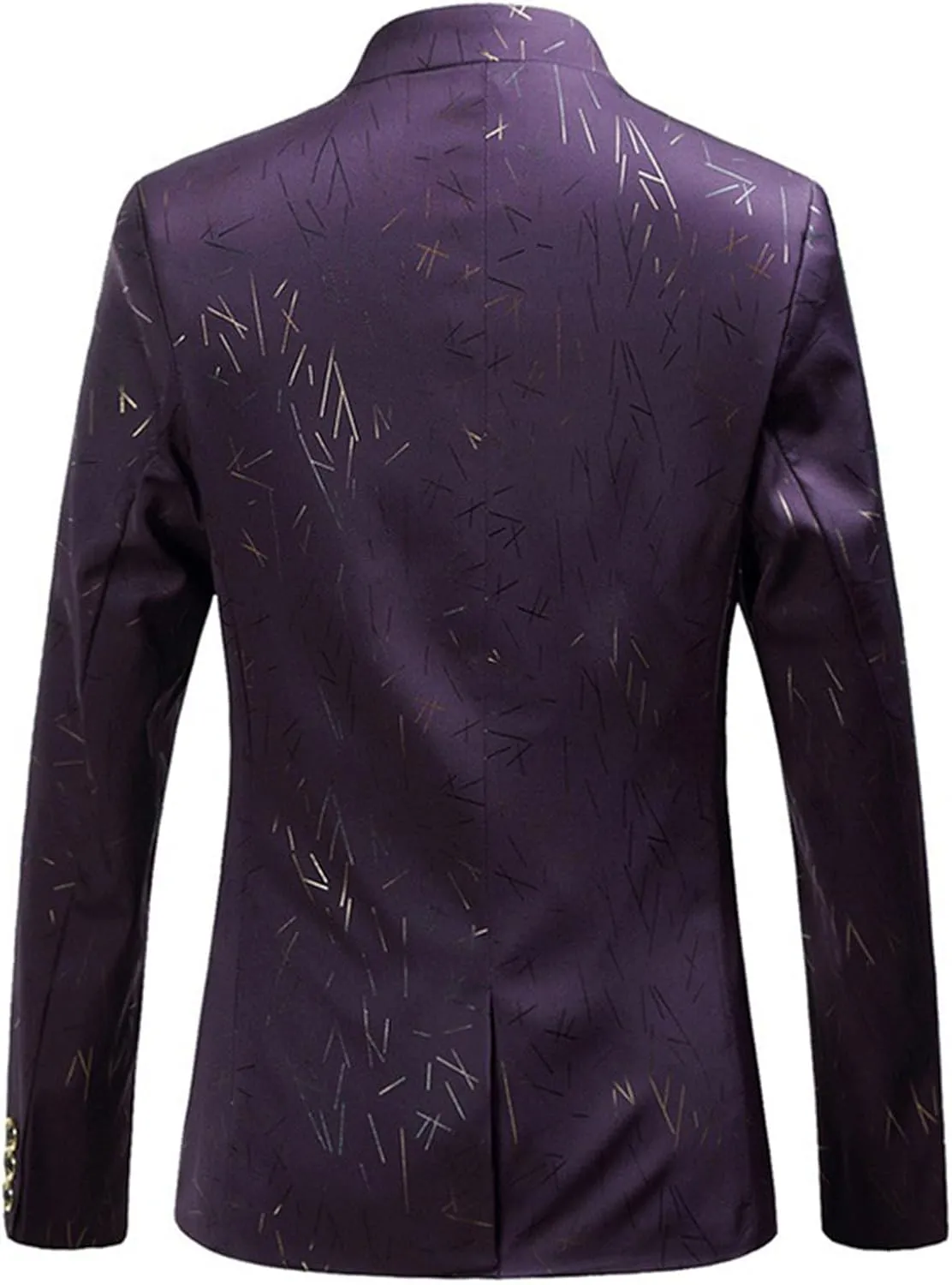 Mens Casual Suit Blazer Jackets Stand Mandarin Collar Lightweight Elegant Sport Coats Slim Fit Daily Business Coats